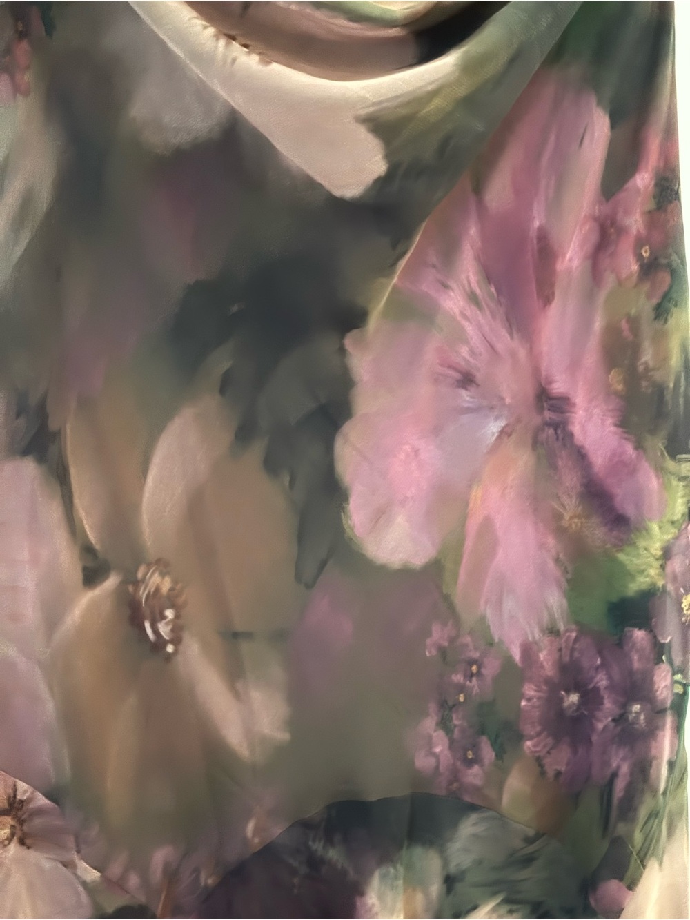 Midi Dress by Robbie Bee Cowlneck/Chiffon-Floral print Size 12 new with tags - Picture 3 of 3